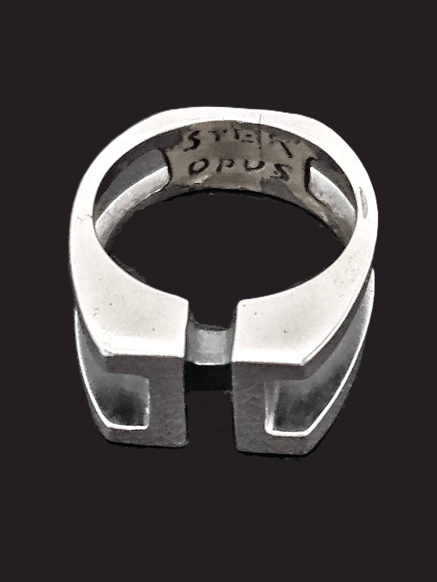 Opus Sterling Jewelry French Canadian Designer OPUS Sterling Abstract Modernist Ring Circa 1960/70s
