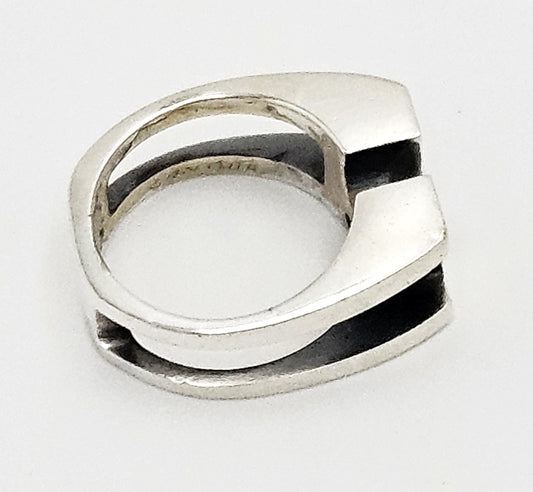 Opus Sterling Jewelry French Canadian Designer OPUS Sterling Abstract Modernist Ring Circa 1960/70s