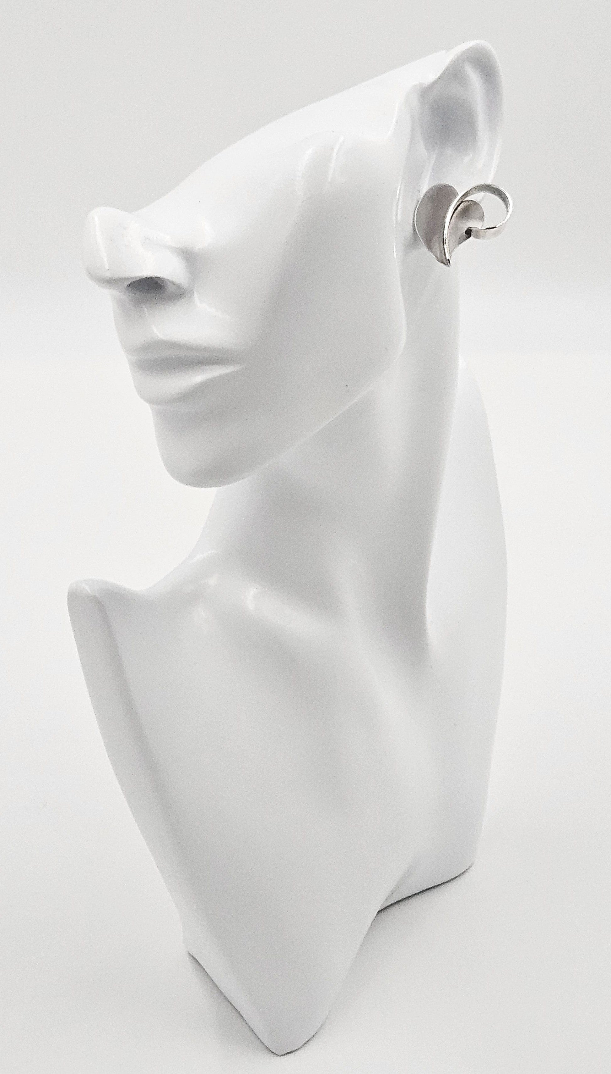Paul Lobel Jewelry Rare NY Designer Paul Lobel Sterling Modernist Earrings & Brooch Set 1950s