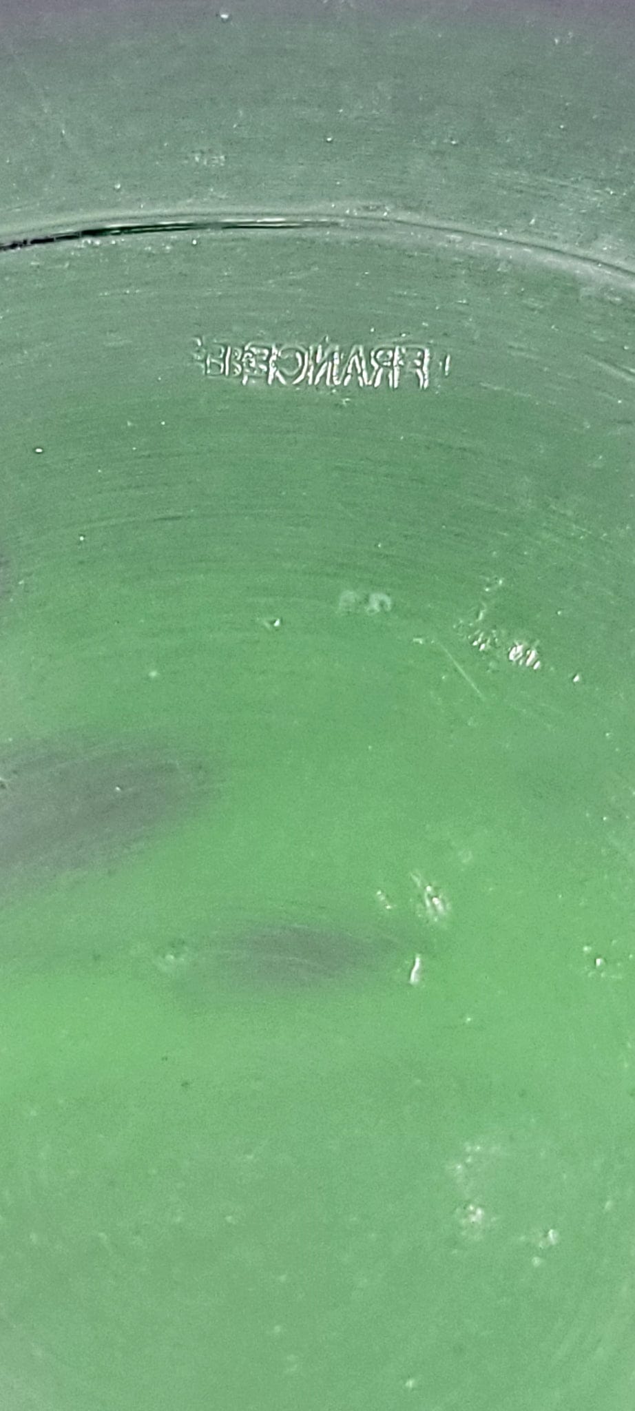 Perrier Jouet France Barware Perrier Jouet France Blown Glass Hand-Painted Champagne Chiller Flute Set 60s