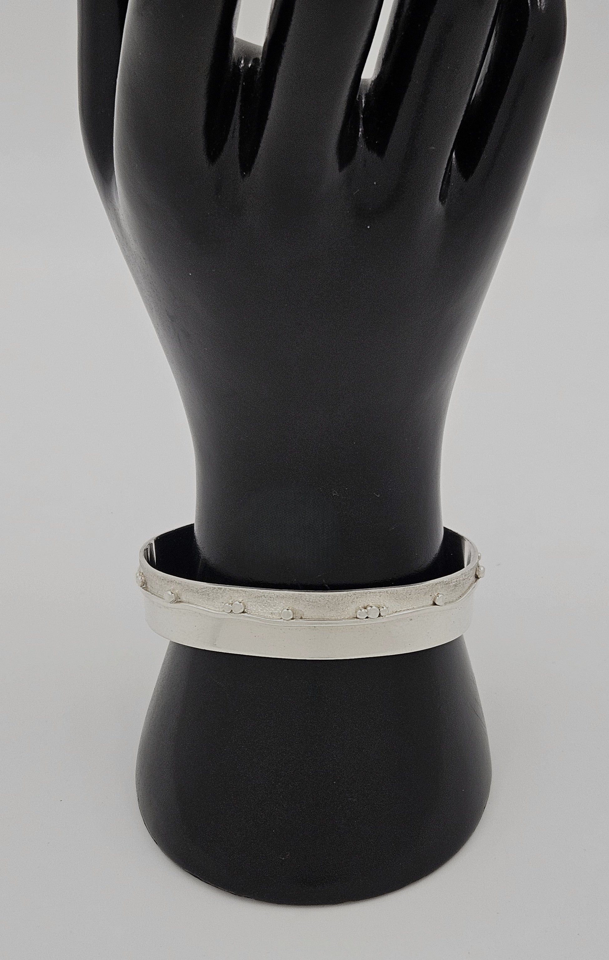 Randahl Jewelry Julius Olaf Randahl JOR Sterling Abstract Modernist Cuff Bracelet Circa 1940/50s