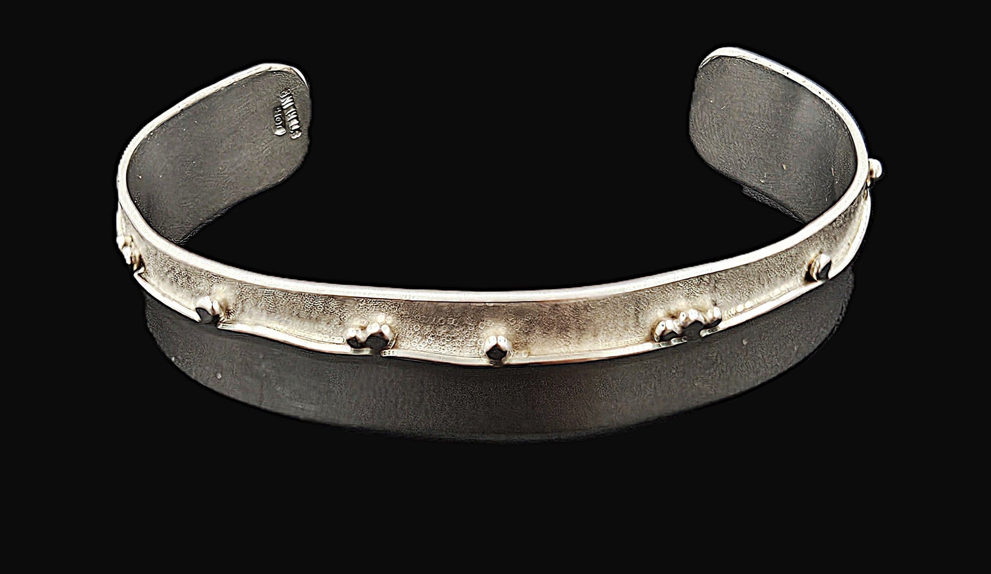 Randahl Jewelry Julius Olaf Randahl JOR Sterling Abstract Modernist Cuff Bracelet Circa 1940/50s