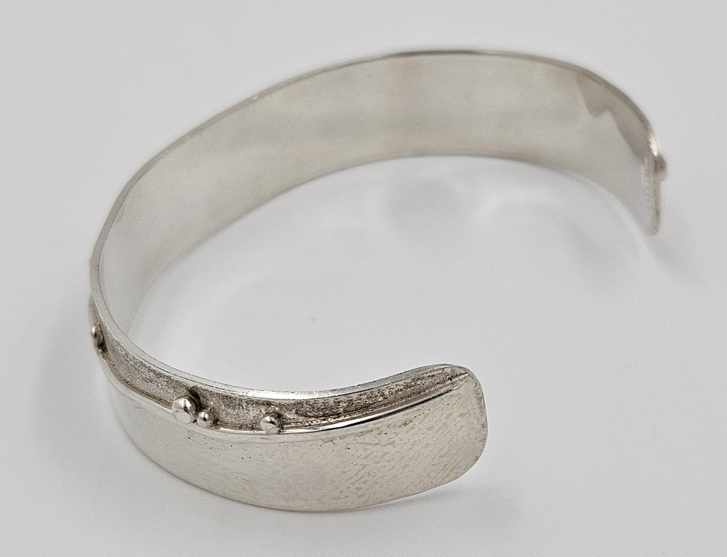 Randahl Jewelry Julius Olaf Randahl JOR Sterling Abstract Modernist Cuff Bracelet Circa 1940/50s