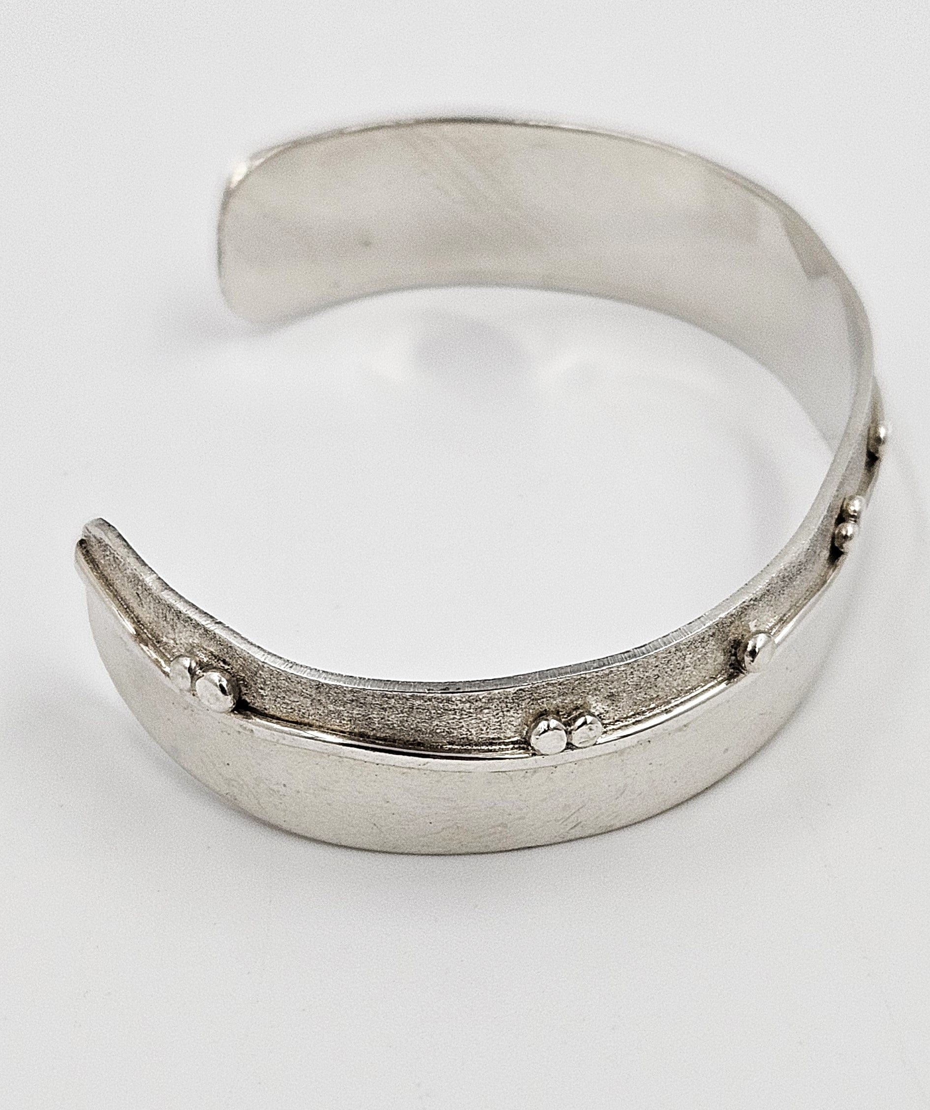 Randahl Jewelry Julius Olaf Randahl JOR Sterling Abstract Modernist Cuff Bracelet Circa 1940/50s