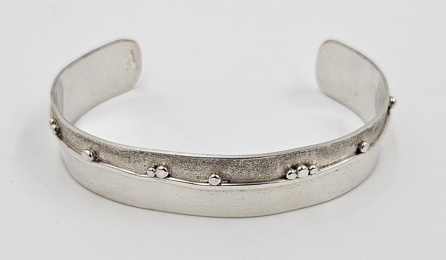 Randahl Jewelry Julius Olaf Randahl JOR Sterling Abstract Modernist Cuff Bracelet Circa 1940/50s