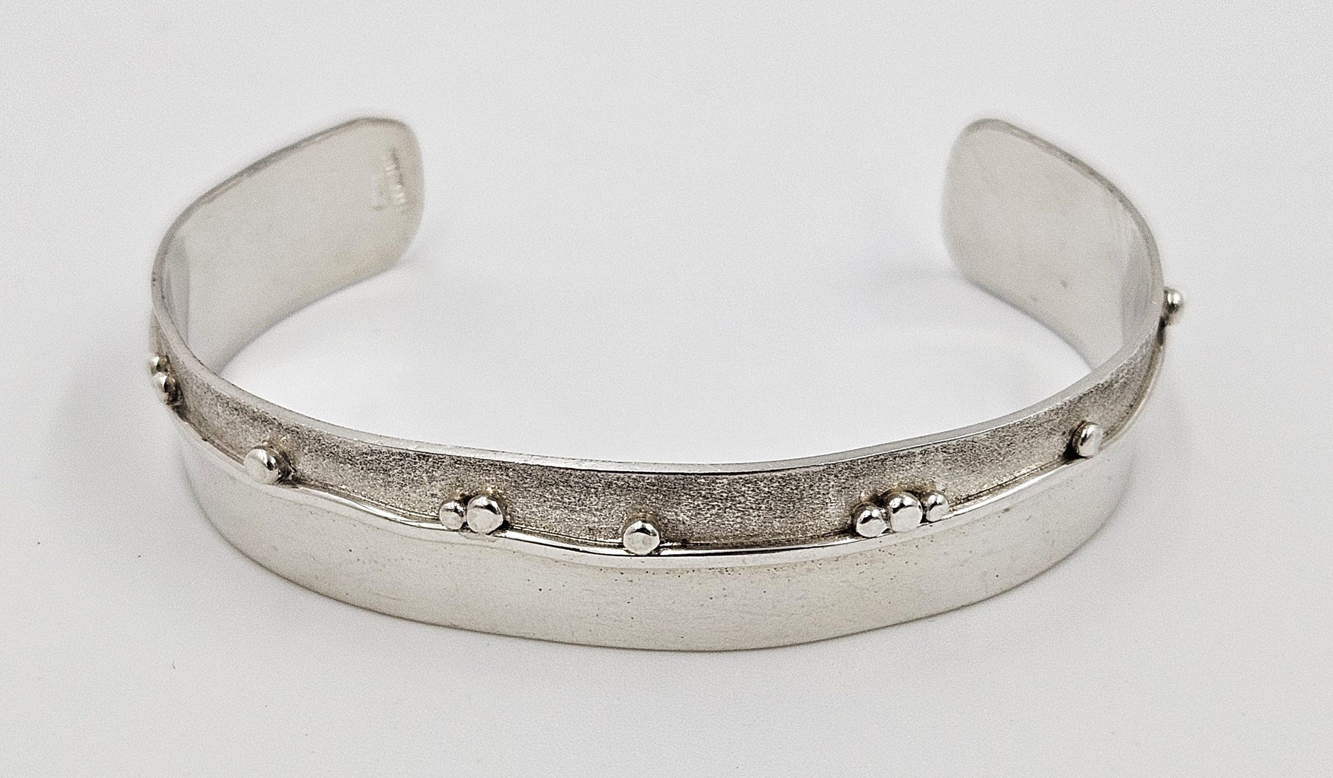 Randahl Jewelry Julius Olaf Randahl JOR Sterling Abstract Modernist Cuff Bracelet Circa 1940/50s
