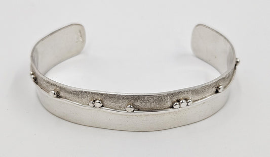 Randahl Jewelry Julius Olaf Randahl JOR Sterling Abstract Modernist Cuff Bracelet Circa 1940/50s