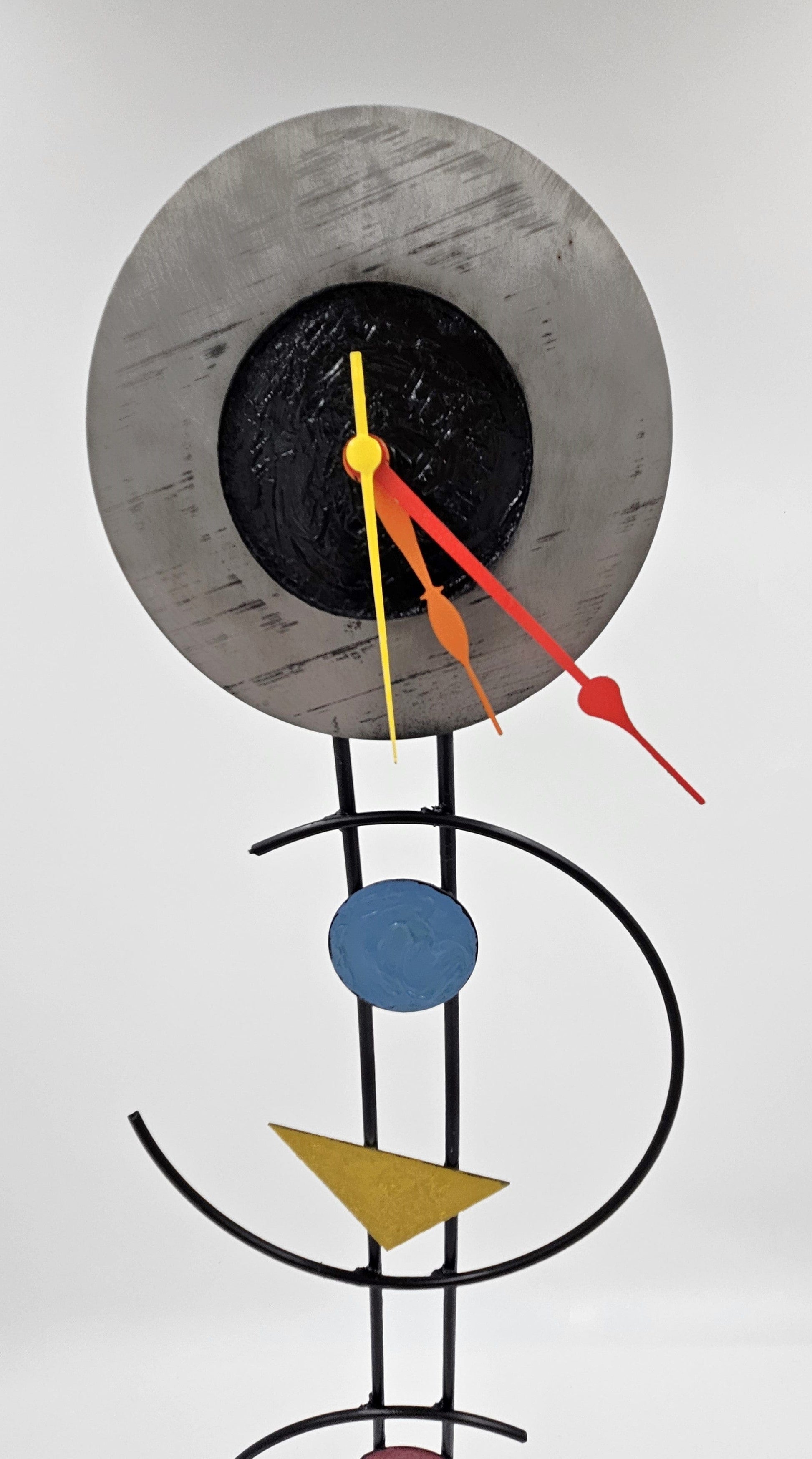 Rick Martin Clock Designer Rick Martin Abstract Modernist Pop Art Memphis Style Clock Circa 1994