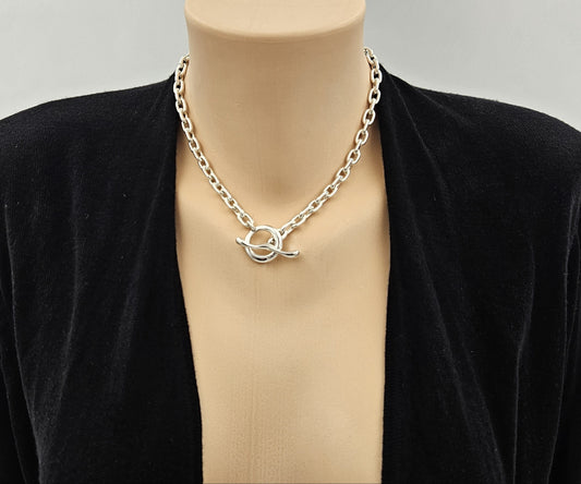 Robert Lee Morris Jewelry RLM Robert Lee Morris Sterling Silver Modernist Necklace & Ring Set 1980s