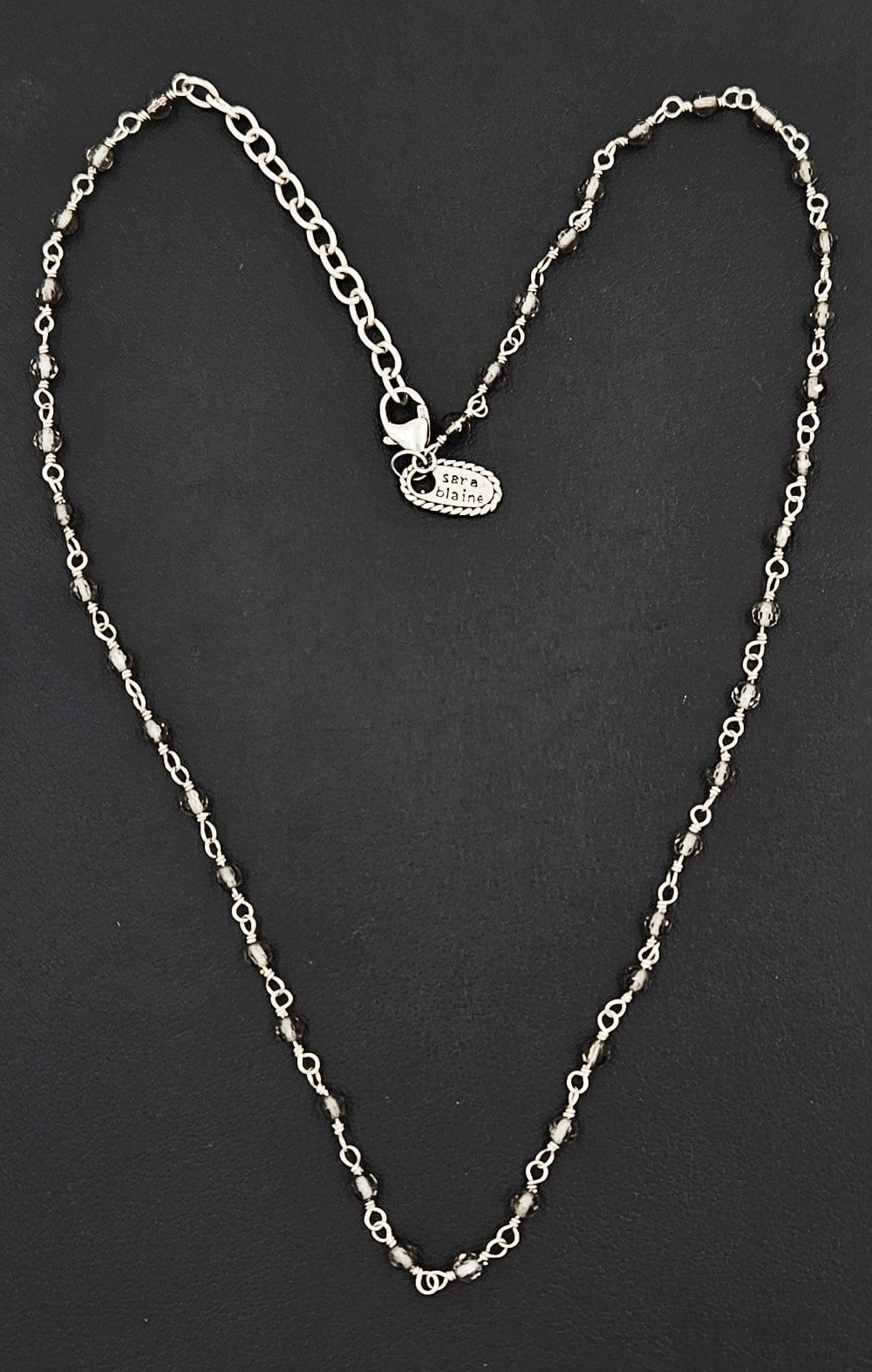 Sara Blaine Jewelry Designer Sara Blaine Vintage Sterling & Smoky Quartz Layering Necklace $449