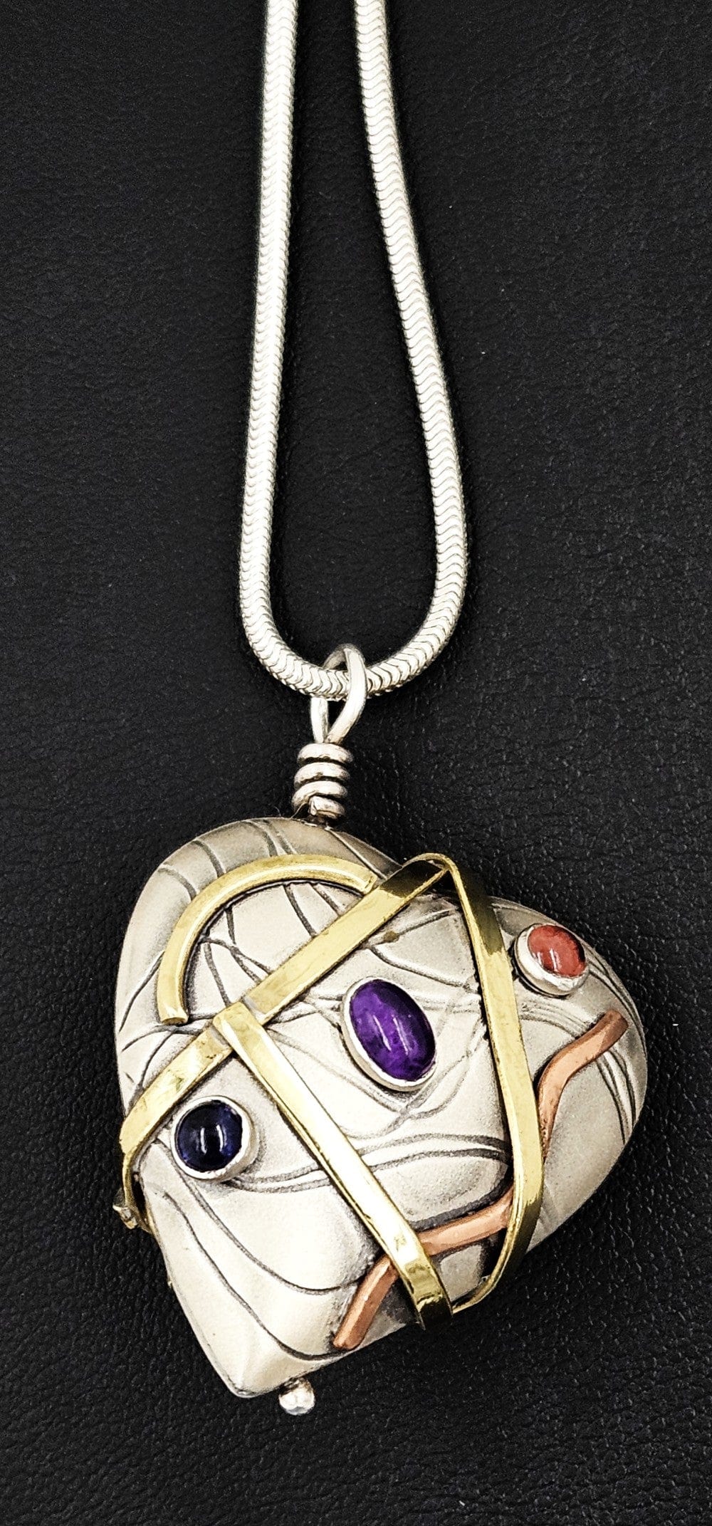 Susan Maria Buckley Jewelry Susan M Buckley Sterling Metals Gems Modernist Necklace & Earrings Set 96/99