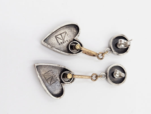 Thomas Mann Designs Jewelry Thomas Mann Designs Sterling Modernist Heart Earrings #2