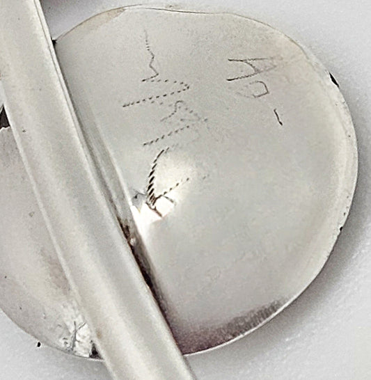 TMCMH Jewelry Designer Signed Sterling Stone Earrings