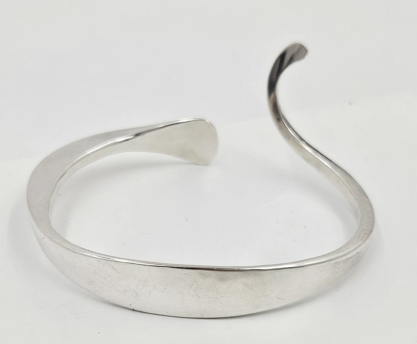 Ulf Trolle Lindgren Sweden Jewelry Ulf Trolle Lindgren Sweden Sterling Modernist Cuff Bracelet Circa 1991