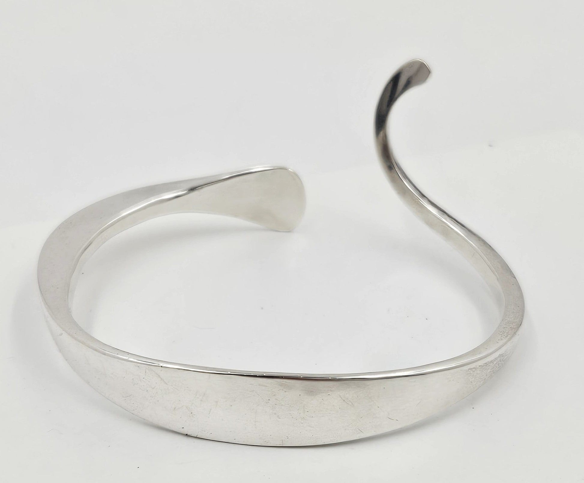Ulf Trolle Lindgren Sweden Jewelry Ulf Trolle Lindgren Sweden Sterling Modernist Cuff Bracelet Circa 1991