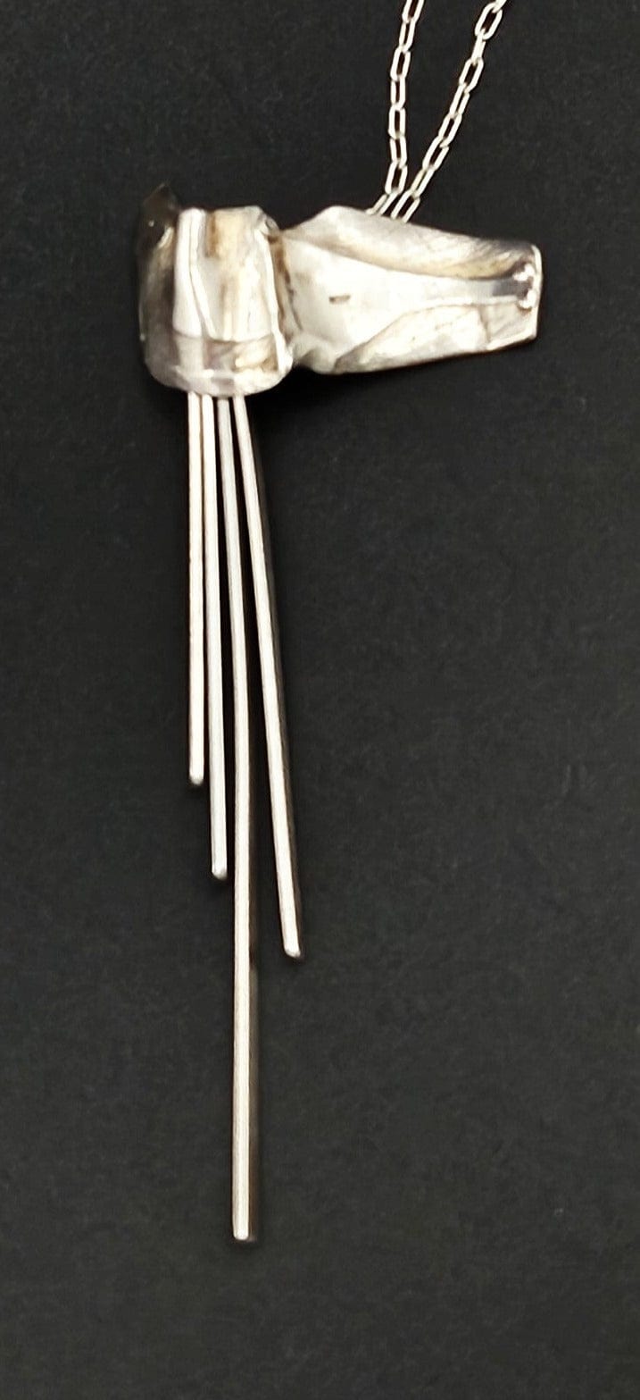 Yaacov Heller Jewelry Vintage Designer Yaacov Heller Sterling Abstract Modernist Kinetic Necklace