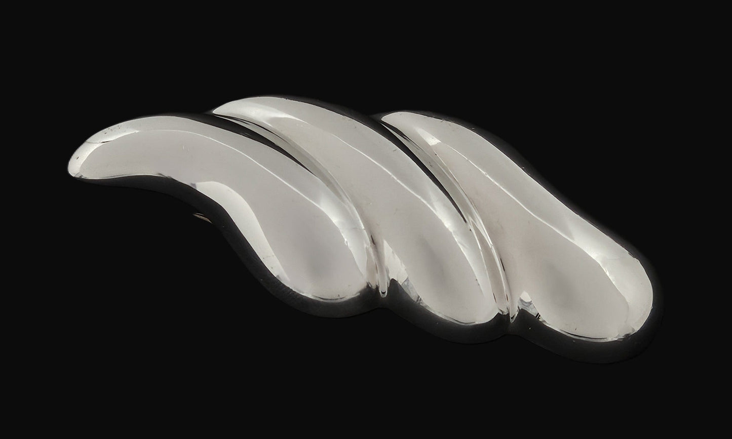 Zina Jewelry Designer Zina Sterling Modernist Brooch