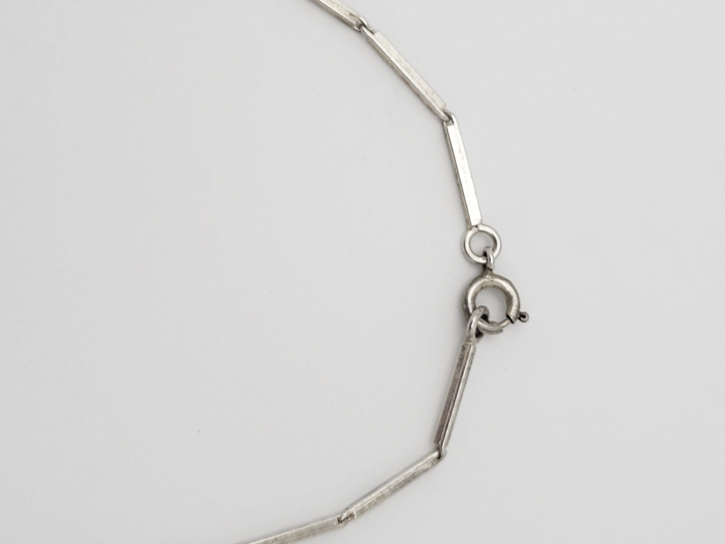 Alton Sweden Jewelry Alton Sweden Abstract Modernist Sterling Rectangular Fringe Necklace 1960s