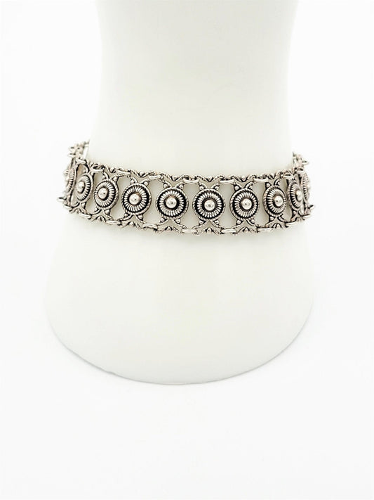 Arne Nordlie Jewelry Vintage 830 Sterling Silver Art Deco Panel Links Bracelet Arne Nordlie Norway