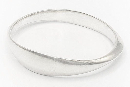 David Andersen Jewelry David Andersen Norway 925SS Modernist Textured Bangle Bjorn Sigurd Østern 1960s