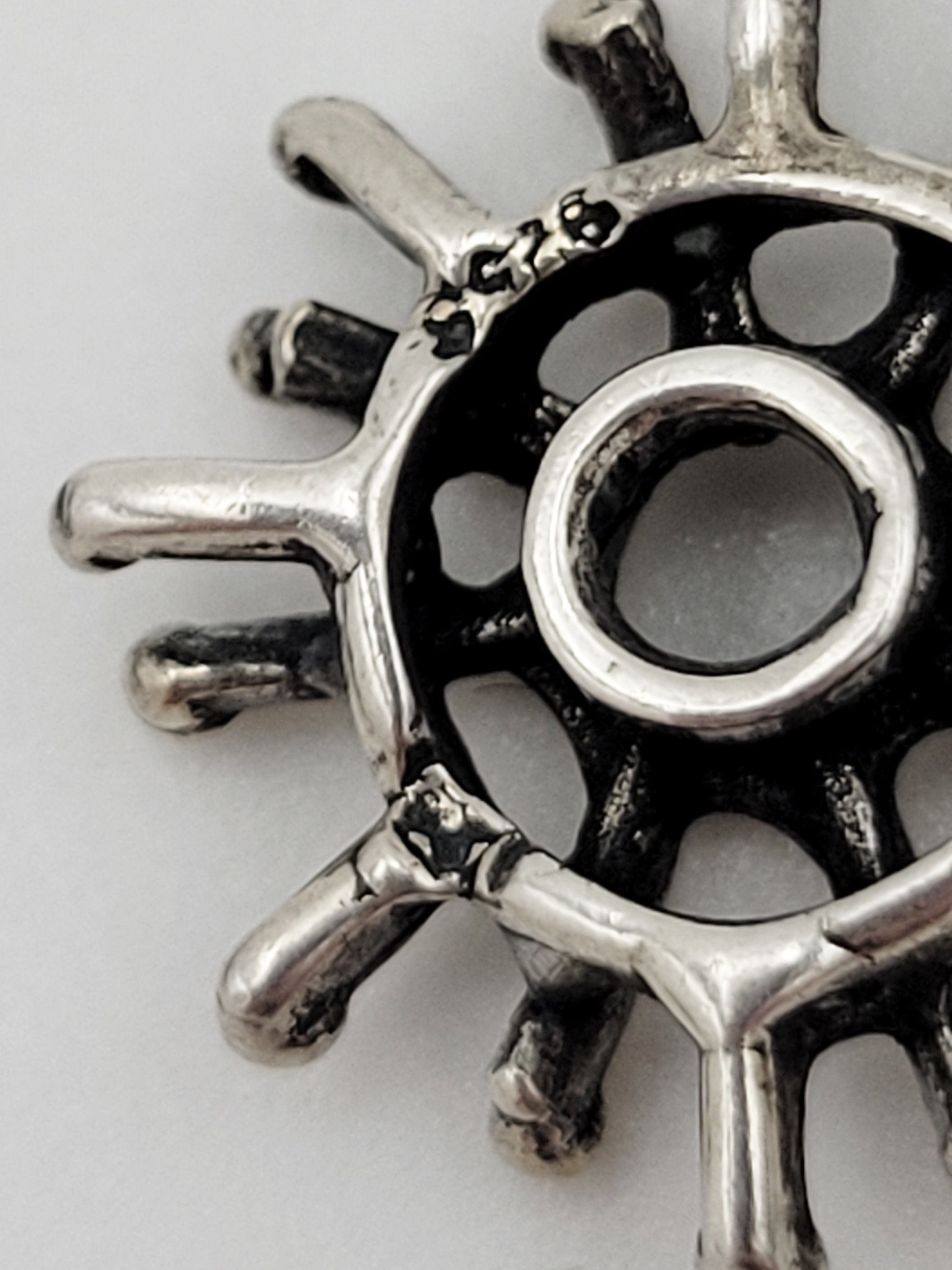 E + P Studio Norway Jewelry RARE Norway Studio E+P Sterling Abstract MOD Brutalist Dangle Earrings 1960s