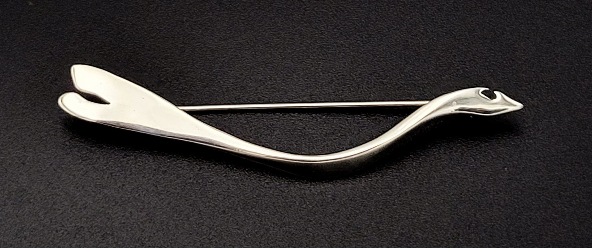 Ed Levin Jewelry Vintage Estate Ed Levin Abstract Modernist Bird in Flight Sterling Brooch Circa 1960s