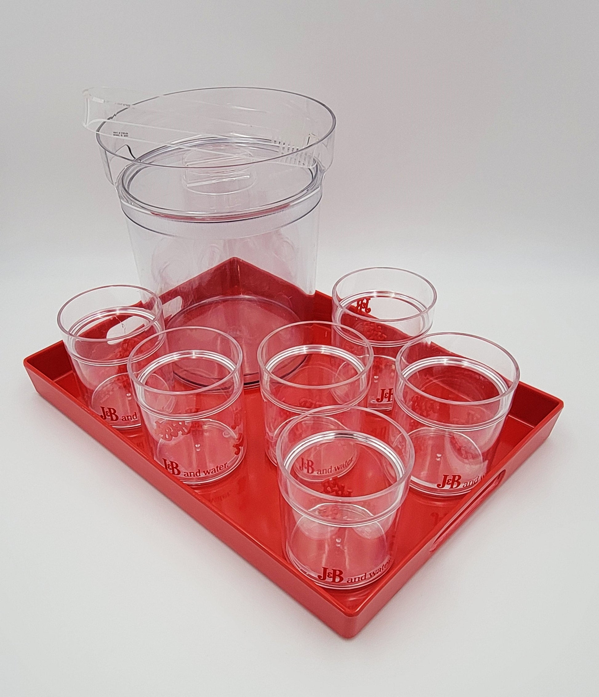 J & B Scotch Whisky Barware Set J & B Lucite Tumbler Barware Set