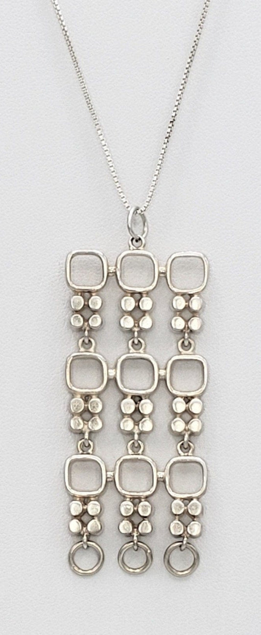 Kultateollisuus Ky Jewelry VNTG Jorma Laine Kultateollisuus Ky Finland 830/925 SS Necklace Circa 1971