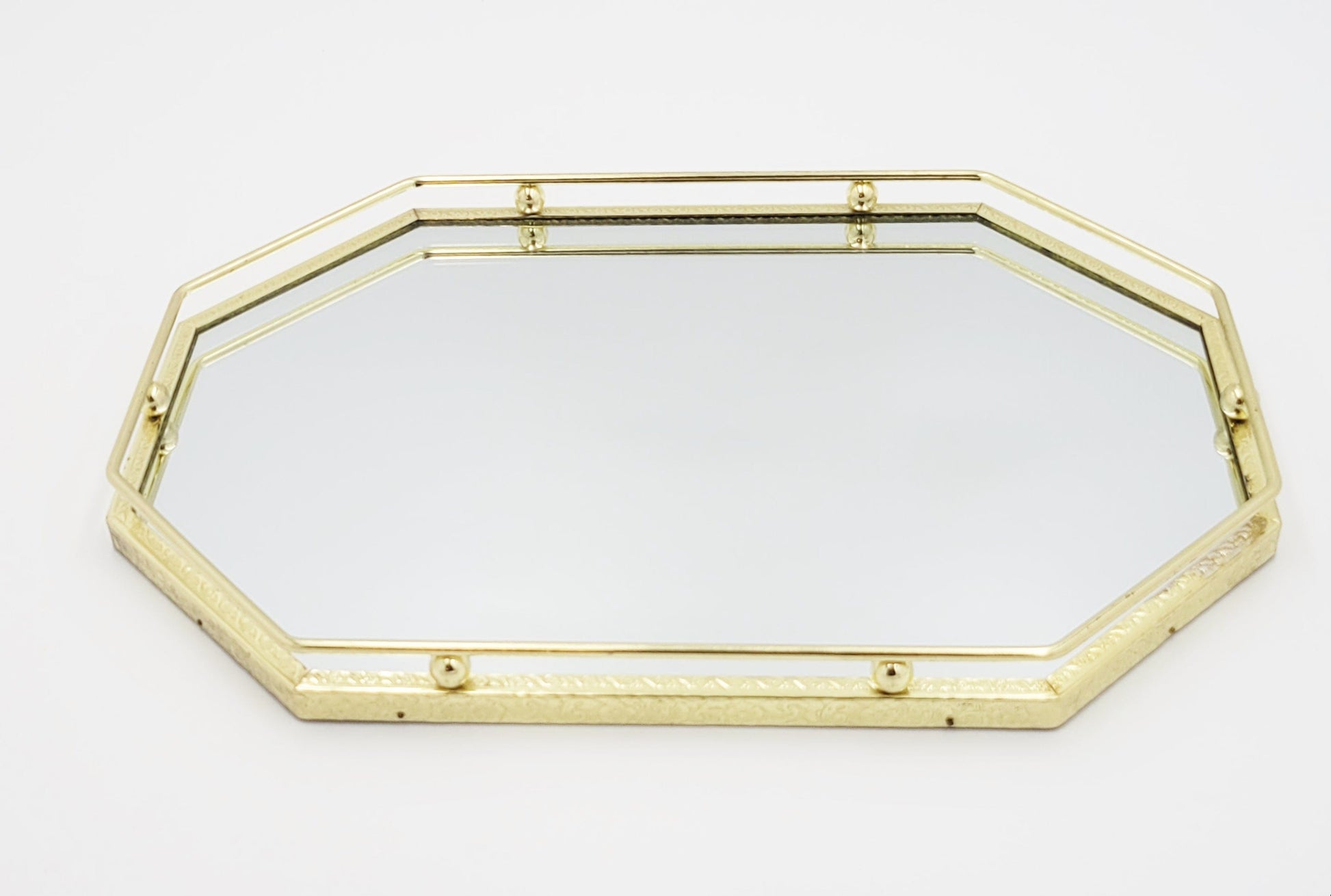 MCM Vanity Tray vanity mirror Mid Century Modern Brass and Mirror Hollywood Regency Vanity Tray 1950s