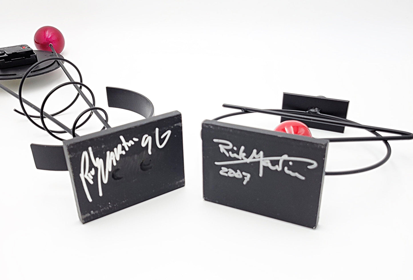 Rick Martin Clock and Candleholder Rick Martin Abstract Modernist Pop Art Memphis Style Clock & Candleholder