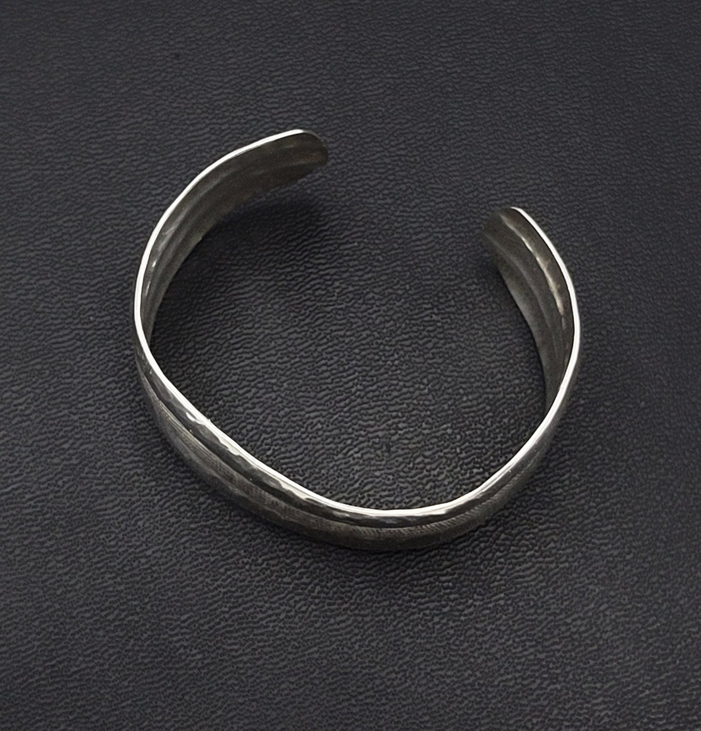 Rohner Jewelry Vintage Designer Rohner Sterling Silver Abstract Modernist Wide Cuff Bracelet