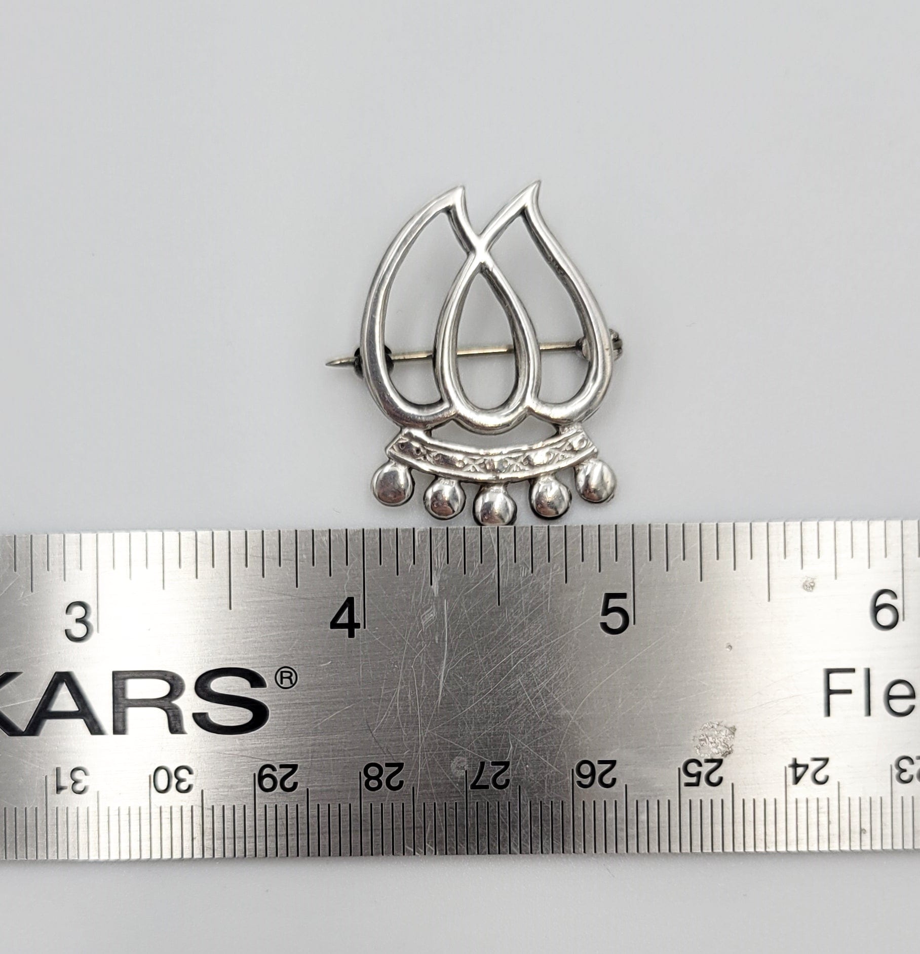 Sterling Silver Jewelry Edinburgh Scotland Designer Sterling Brooch Kilt Pin Hallmarked Dated 1988